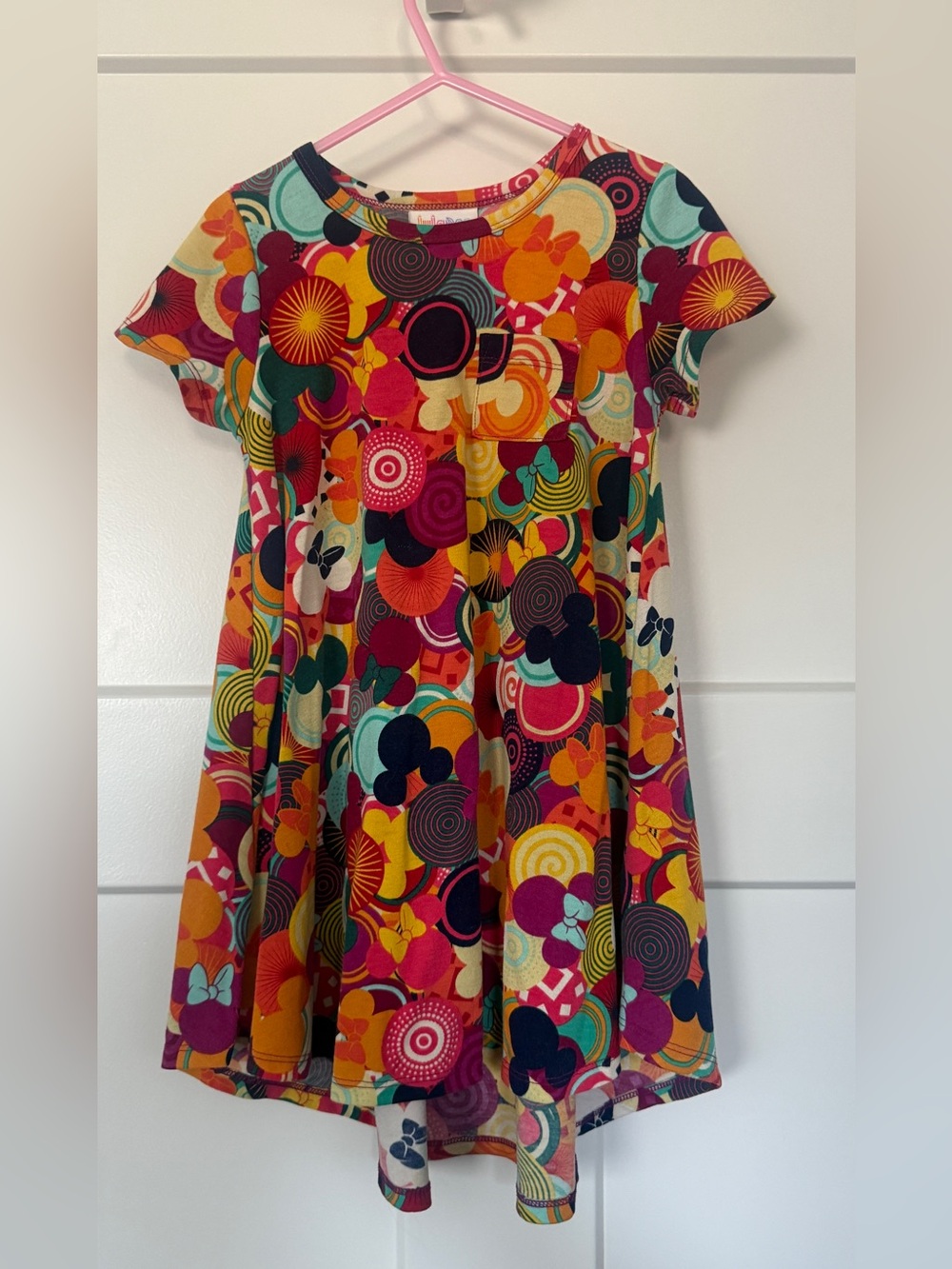 LuLaRoe Girls Disney Mickey Minnie Dress